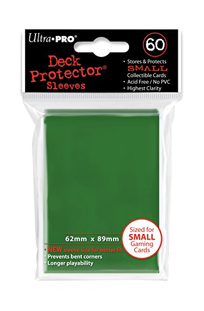 Ultra Pro Card Supplies YUGIOH Deck Protector Sleeves Green 60 Count