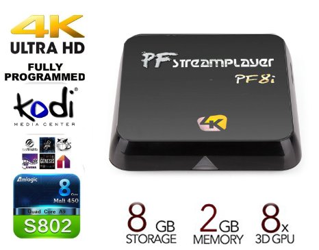 2016 New Model Life Span Doubled PigflyTech Android TV Box PF-Streaming Player PF8I