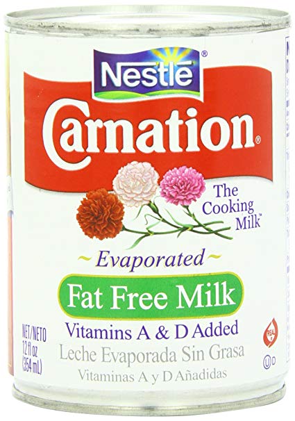 Carnation Evaporated Fat Free Milk Pack of 4