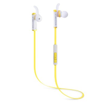 Bluetooth Headphones, Syllable Wireless Noise Cancelling Bluetooth 4.1 Sweatproof Sports running earphones with Mic for iPhone iPad android Smartphone tablet and More - Yellow