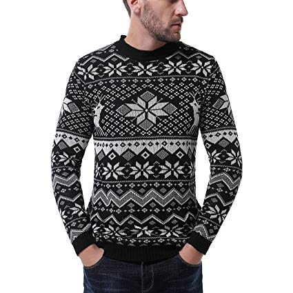 OSYS THX Men's Holiday Knitted Crewneck Pullover Ugly Christmas Sweater