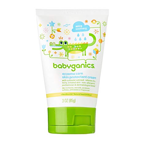 Babyganics Eczema Care Skin Protectant Cream, 3 oz (2- Count), Packaging May Vary