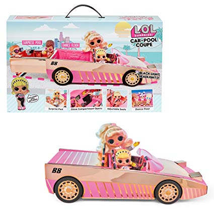 L.O.L. Surprise! Car-Pool Coupe with Exclusive Doll, Surprise Pool & Dance Floor