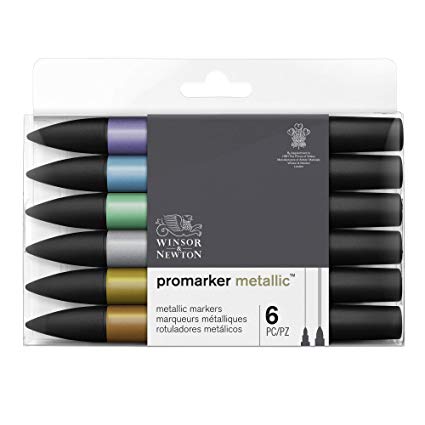 Winsor & Newton Promarker Metallic, Set of 6