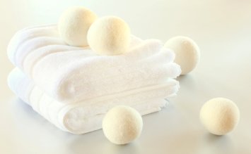 Babysoft Wool Dryer Balls x 6 100% Natural Fabric Softener Reusable, Saves Drying Time, Skin + Eco Friendly, Save You Money, 'Peace of Mind' guarantee