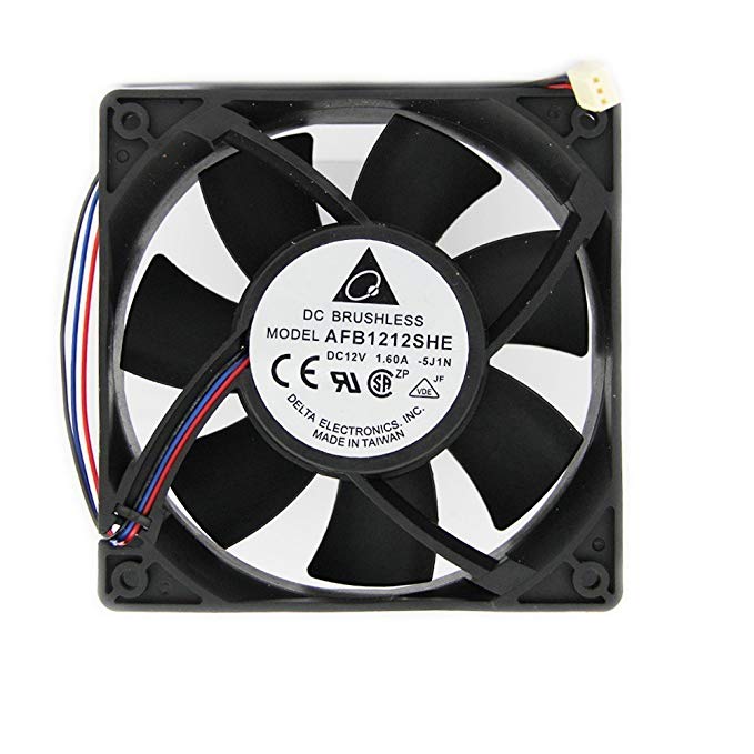 120mm CPU Case Cooling Fan Ultra Strong 12cm Cooling Fan DC 12V Cooling Fan 200CFM AFB1212SHE 3Pin Connector Cooling Fan