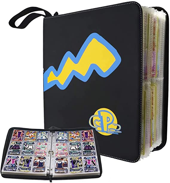 Trading Pokémon Card Holder, Cards Binder Album 40 Pcs 9-Pocket Pages Holds Up to 720 Cards Trading Card Collectors Album(13 x11inch)