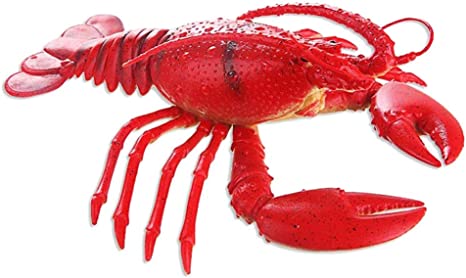 VOSAREA Plastic Lobster Lifelike Animal for Home Decor Aquarium Display Photography Prop Kids Pretend Play Toy