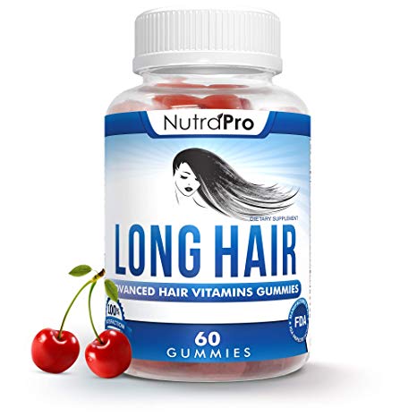 Long Hair Gummies – Anti-Hair Loss Supplement for Fast Hair Growth of Weak, Thinning Hair – Grow Long Thick Hair & Increase Hair Volume with Biotin & Zinc Vitamins