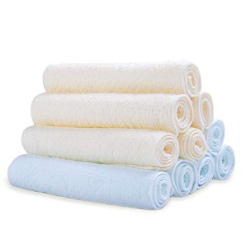 Makimoo Multifunction Soft Washcloth Microfiber Facial Towels Face Wash Cloths (10 Pack)