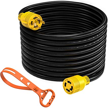 Kohree 30 Amp Generator Cord 40ft, 10 Gauge Heavy Duty L14-30 Generator Power Cord Up to 7,500 Watts with Cord Organize