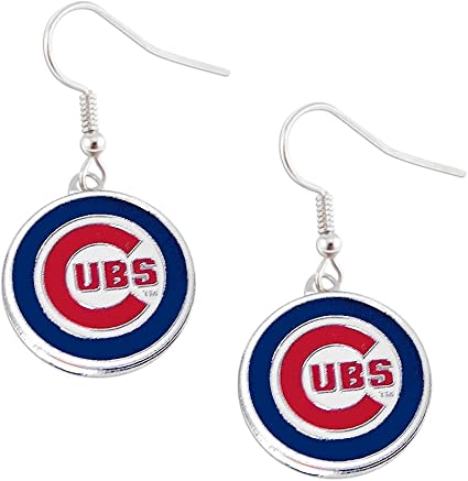 Chicago Cubs Dangle Logo Earring Set Mlb Charm Gift