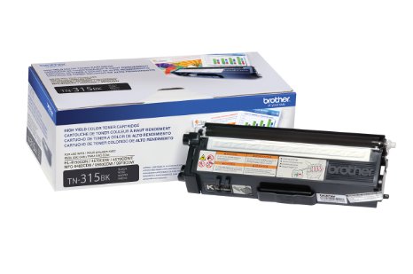 Brother TN315BK Toner Cartridge for Brother Laser Printer - Retail Packaging - Black