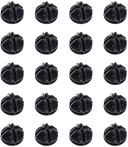 Wire Cube Connector 25pcs Wire Cube Plastic Connectors for Modular Organizer Closet and Wire Grid Cube Storage Shelving Unit(Black)