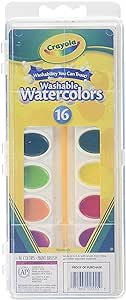 Crayola Washable Watercolors, 16 Count - 2 Per Case (530555)