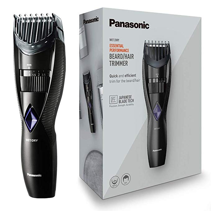 Panasonic ER-GB37 Wet & Dry Electric Beard Trimmer for Men with 20 Cutting Lengths