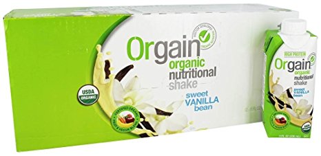 Orgain - Organic Ready To Drink Meal Replacement Sweet Vanilla Bean - 12 Pack