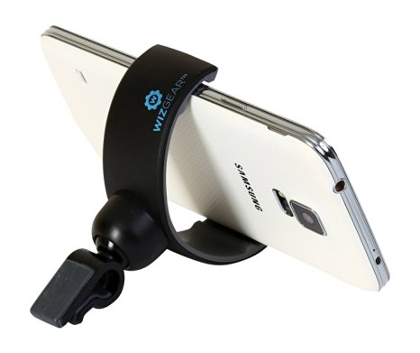 WizGear Air Vent Car Mount Holder Cradle for Smartphones - Retail Packaging - Black