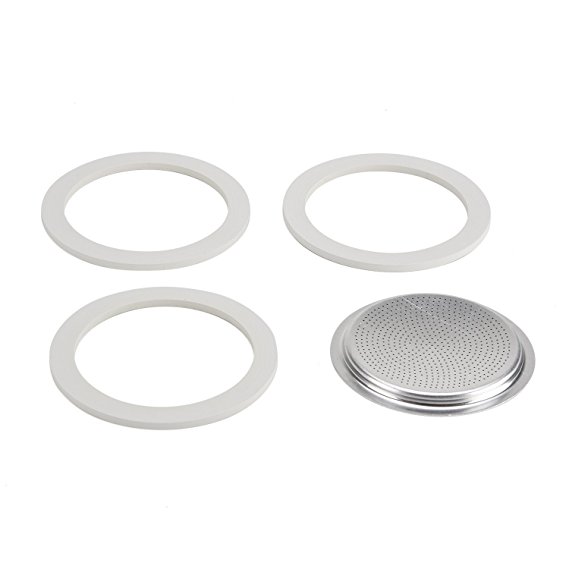 Bialetti 06602 Moka 9-Cup Gasket/Filter Replacement Parts