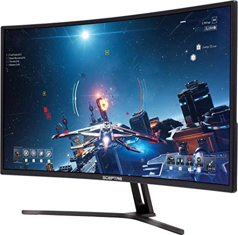 Sceptre C325B-185RD Curved 32-inch Gaming Monitor up to 185Hz 165Hz 144Hz 1920x1080 AMD FreeSync HDMI DisplayPort Build-in Speakers, Machine Black 2020