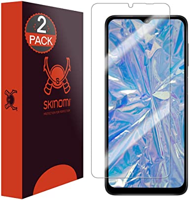 Skinomi Screen Protector Compatible with Samsung Galaxy A12 (2-Pack) Clear TechSkin TPU Anti-Bubble HD Film