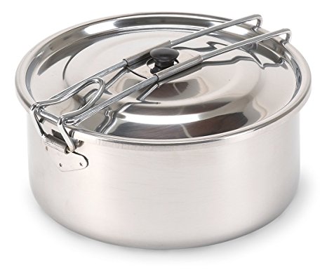 Stansport Solo Stainless Steel Cook Pot (1-Liter)