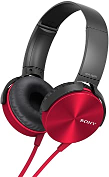 Sony MDR-XB450AP Extra Bass Headphone (Red)