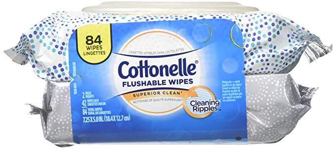 Cottonelle Fresh Care Flushable Cleansing Cloths Refills 84 ea - Packaging May Vary (Pack of 8)