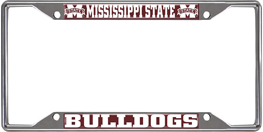 Mississippi State Bulldogs Colored Metal License Plate Frame