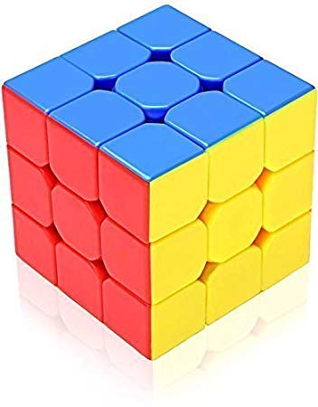 HMC High-Speed Ultra Smooth Non Toxic Tension Adjustable Stickerless 3x3x3 Rubik's Cube, 5.7 cm (Multicolour)