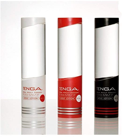 Tenga Hole Lotion Real, Wild, Mild 170 Ml Water Based Sexual Lubricants (Quantity of 3) Combo Set