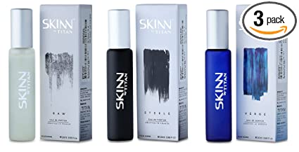 Titan Skinn Men's Travel Pack EDP Perfume, 20ml (Pack of 3)