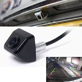 Aenmil High-definition Night Vision Car Rear View Camera 170 Degree Rear-view Back-up and Parking Camera Universal Waterproof 14 Color CCD Imaging Chip Waterproof Truck Car Rear View Camera Black