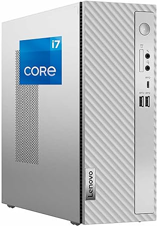 Lenovo IdeaCentre 3 Desktop Computer, Intel Core i7-12700K, 32GB RAM, 1TB NVMe SSD   1TB HDD, USB Type-C, HDMI, Wi-Fi, Bluetooth, Windows 11 Pro, Gray Desktop