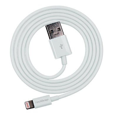 80% Off (Sale Ends August 7) Apple MFI Lightning Cable - Certified Chipset | High Speed Lightning-to-USB Charging (2,4 A) & Sync (480 MBit/s) Cable | 3.3 Feet (1 Meter), White | For iPhone 6S/6/6 Plus/5/5S/5c, iPad mini/mini 2/mini 3, iPad Air/Air 2, iPad 4/Retina, iPod 5, iPod nano 7 etc.