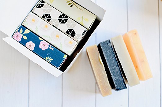 Zaaina Natural Soap Bar Face Cleanser Variety Pack. | Activated Charcoal, Dead Sea Mud, Turmeric, Lavender Lemongrass & Therapeutic Grade Essential oils. | Oily/Acne Skin Type, For Men, Women, Teens