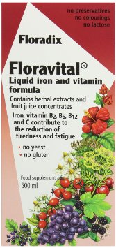 Floradix Floravital Iron  Herbs Supplement Liquid Extract Formula 500ml