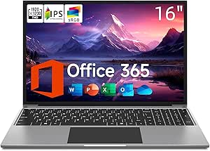 jumper Laptop, 16 Inch FHD IPS 1200p Screen, 5305U Processor, 4GB RAM 128GB SSD, Office 365 1-Year Subscription, Windows 11 Computer with Numeric Keypad, Stereo Speakers, HDMI, WiFi.