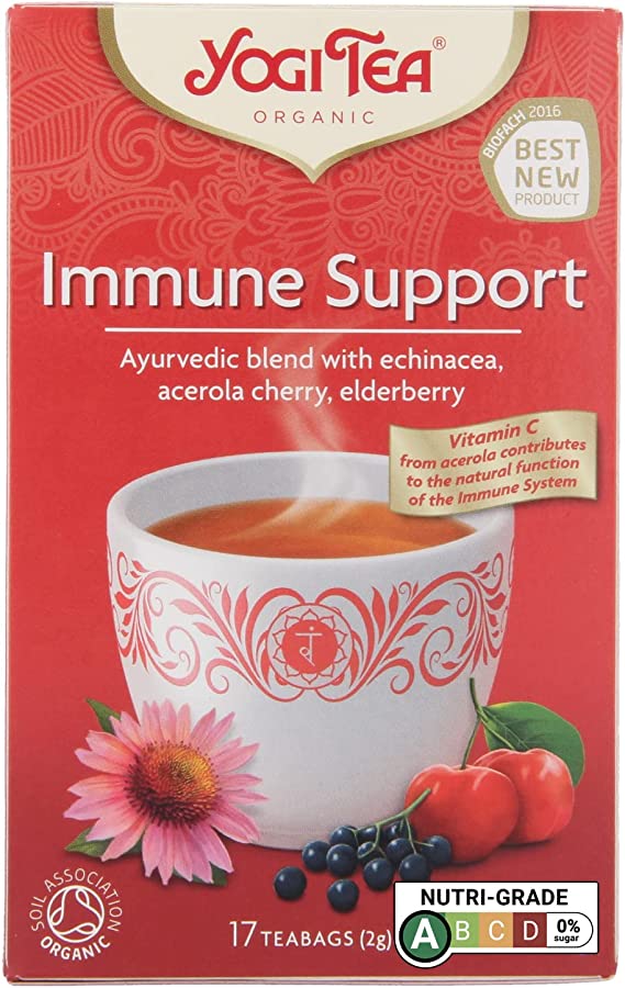 Yogi Tea Immune Support Organic Herbal Tea, 17 x 2g