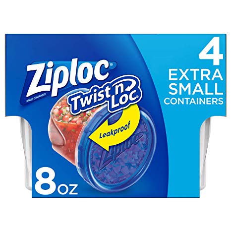 Ziploc Twist N Loc, Extra Small, 4 ct, 6 pack