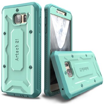 Note 5 Tough Case -- Artech 21 Little Rock Series Military-Grade Ultra Protective Shockproof Drop Proof  Heavy Duty Rugged Case with Built-in Screen Protector For Samsung Galaxy Note 5-Teal