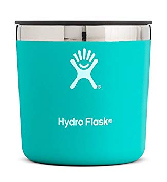 Hydro Flask 10 oz Double Wall Vacuum Insulated Stainless Steel Whiskey Rocks Glass with BPA Free Press-In Lid, Mint