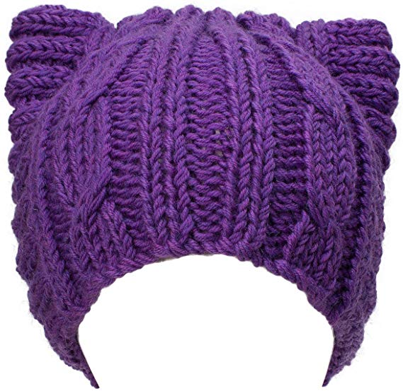 Lawliet Cute Meow Kitty Woman Wool Handmade Knit Cap Beanie Hat A004