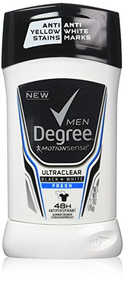 Degree Ultraclear Antiperspirant Deodorant, Black/White Fresh, 2.7 Ounce (Pack of 12)
