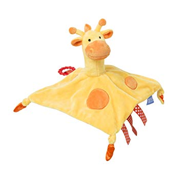 Tommee Tippee 3 in 1 Lovey Soft Security Blanket, Teether and Puppet Machine Washable, Gerry Giraffe, Yellow, 0  Months