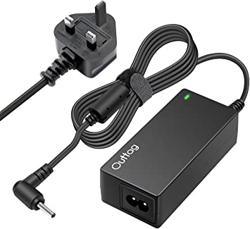 Outtag 40W Laptop Charger Power Adapter for Samsung Chromebook 3 2 1 303C 503C 500C12 503C12 ATIV Smart 300T 500T 700T XE303C12 XE500C13 ATIV Book 9 NP930X2K 12V 3.33A, with UK Plug AC Cord