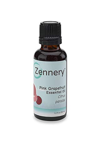 Zennery 100% Pure Pink Grapefruit Essential Oil (USDA CERTIFIED ORGANIC) 1oz (30ml) Citrus paradisi- from Italy - Great for diffusers, Topicals or Carrier Oil Therapeutic Grade *NOT TESTED ON ANIMALS*