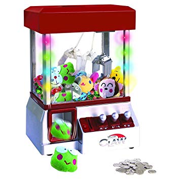 Etna The Claw Toy Grabber Machine with Lights & Sounds - Electronic Claw Toy Grabber Machine, Animation, 6 Animal Plush & Authentic Arcade Sounds for Exciting Play – with Volume Control Switch