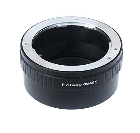 Fotasy Olympus OM Lens to Sony E-Mount NEX Camera NEX-5N NEX-5R NEX-5T NEX-6 NEX-7 a6300 a6000 a5100 a5000 a3500 a3000 NEX-VG30 NEX-VG900 NEX-FS100 NEX-FS700 NEX-EA50 PXW-FS7 Adapter