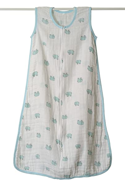 aden   anais Classic Muslin Sleeping Bag, Elephant, Small (Previous Model) (Discontinued by Manufacturer)